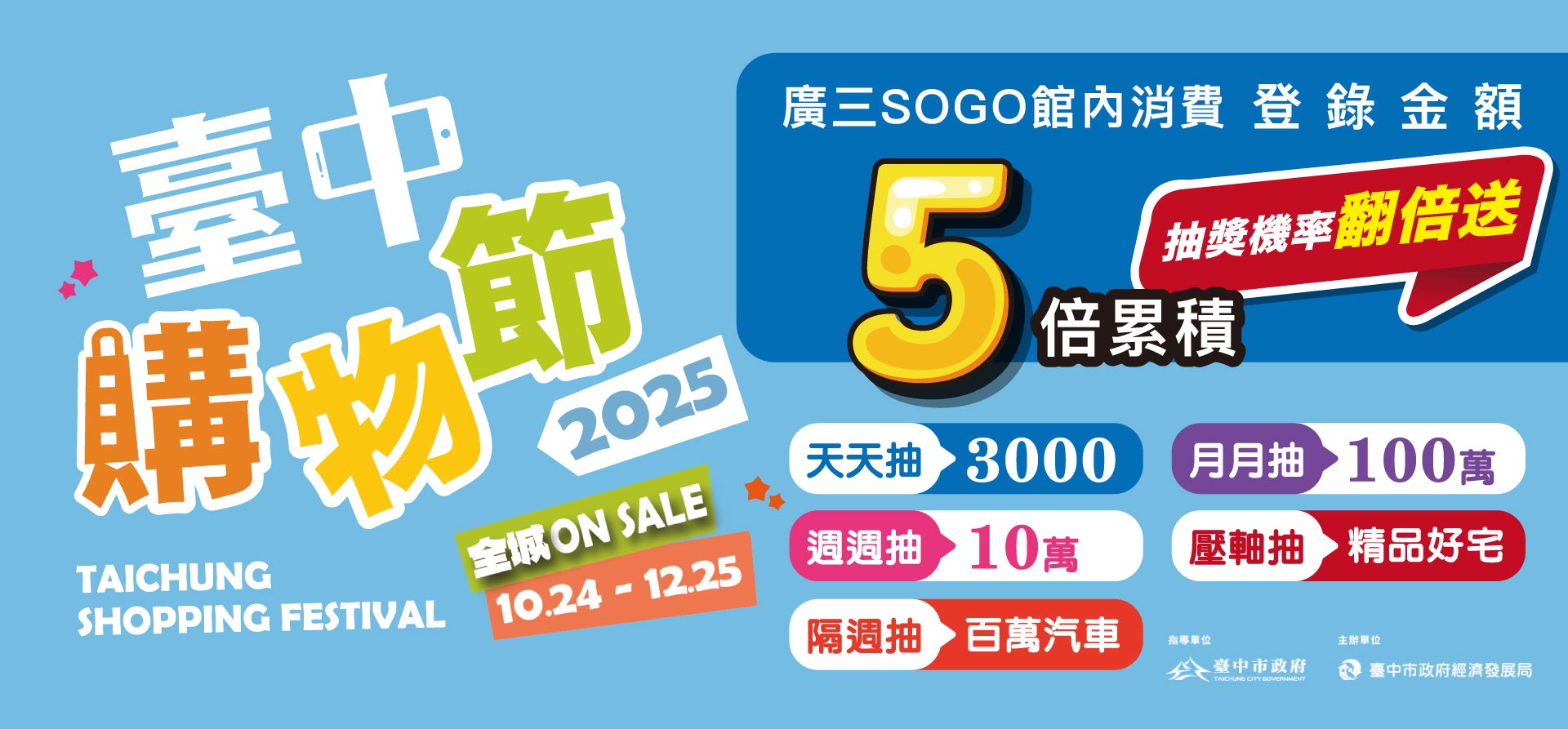 廣三sogo 2025臺中購物節 5倍累積