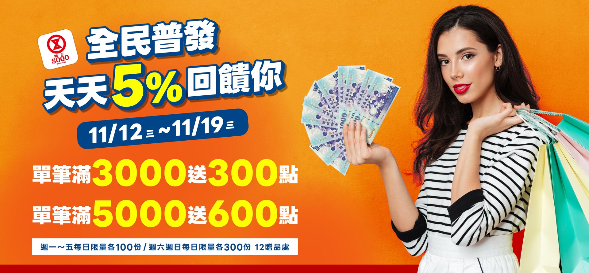 廣三SOGO百貨 普發萬元