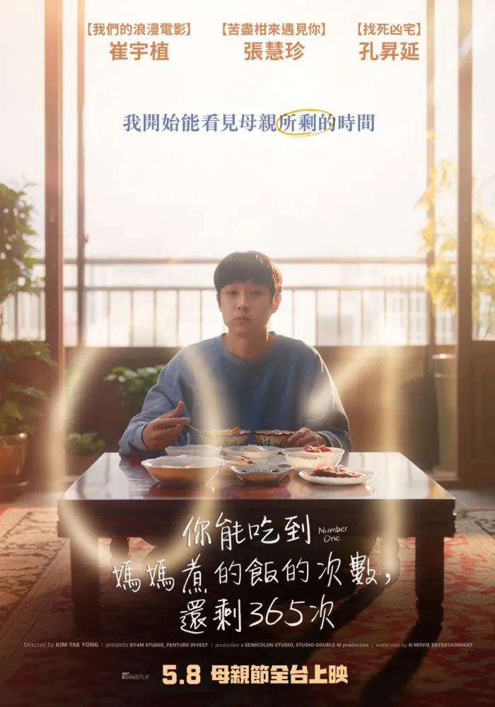 你能吃到媽媽煮的飯的次數，還剩365次 
